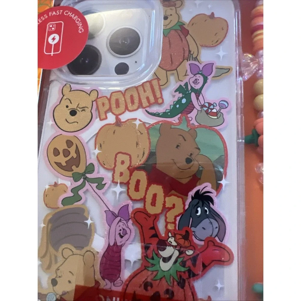 Disney Winnie the Pooh iPhone 16 Pro Max Case w/ beaded phone strap Halloween